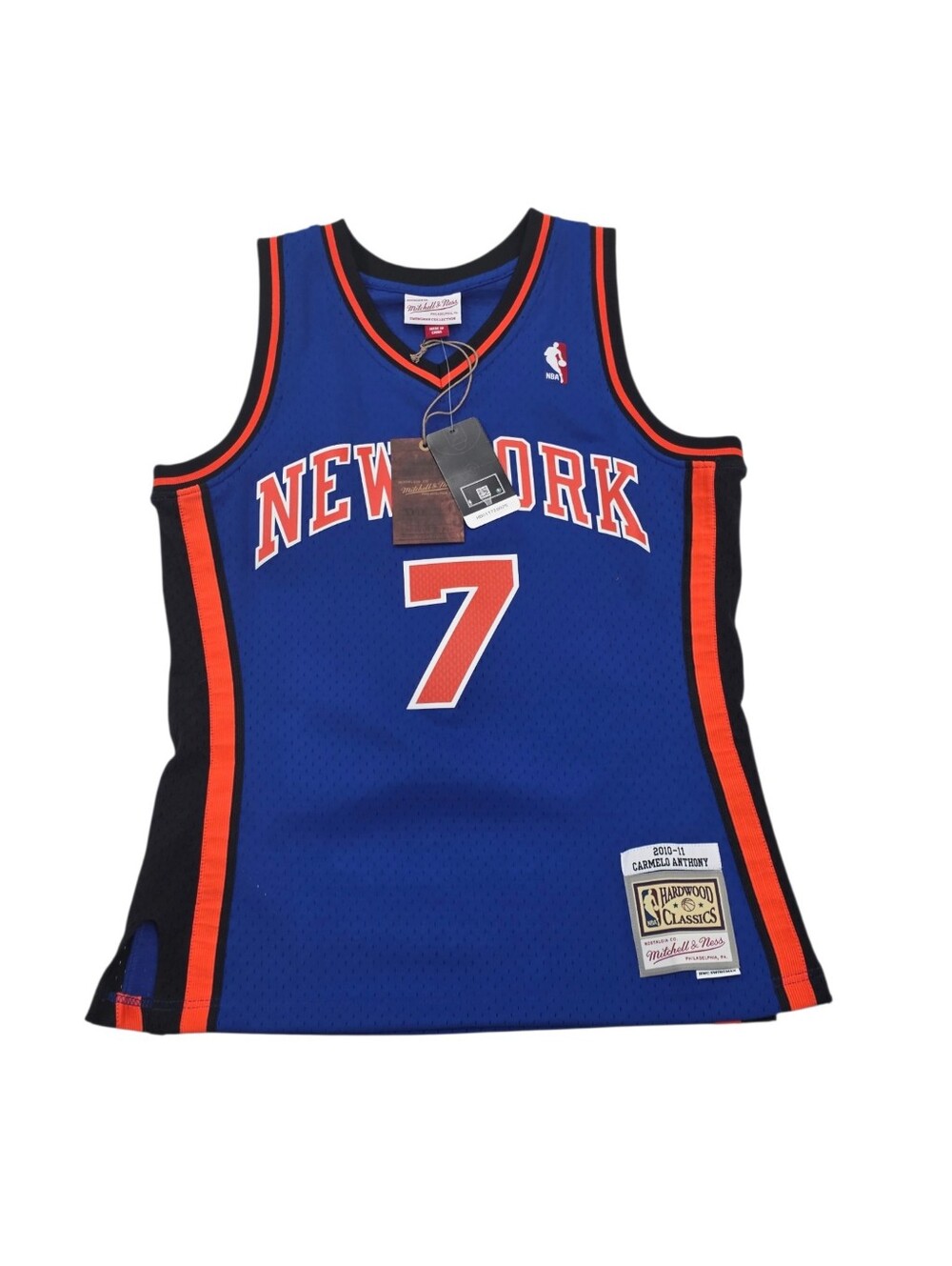 Men's New York Knicks Carmelo Anthony Mitchell & Ness Blue 2010/11 Swingman SZ S